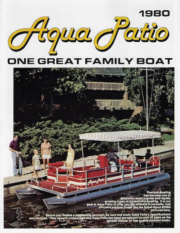 Aqua Patio 1980 Pontoon Brochure