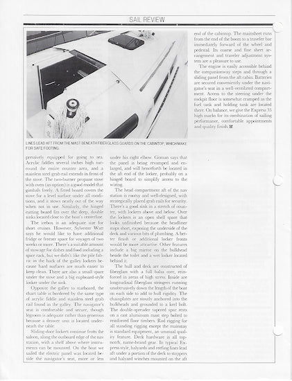 Express 35 Canadian Yachting Magazine Reprint Brochure