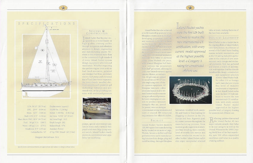 Island Packet 350 Launch Brochure