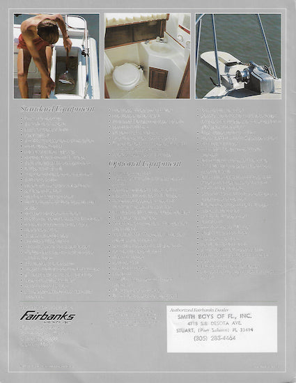 Fairbanks 28 Sportfisher Brochure
