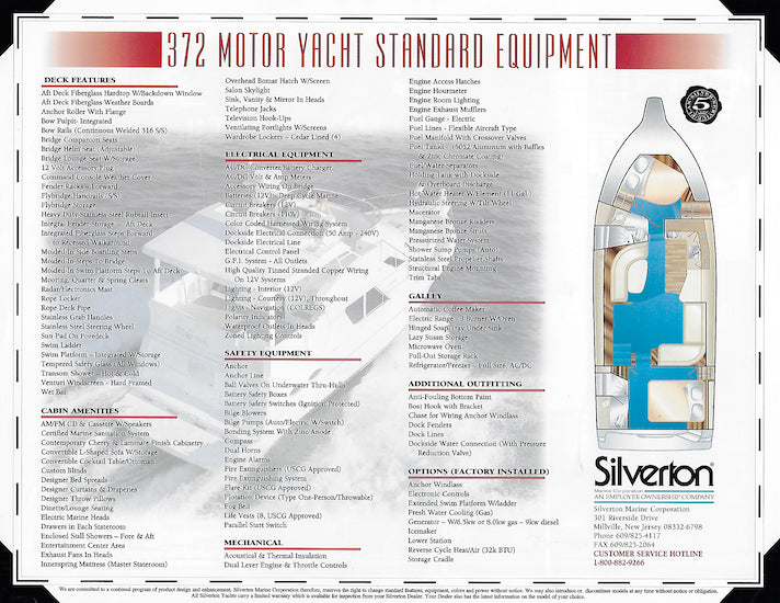 Silverton 372 Motor Yacht Brochure