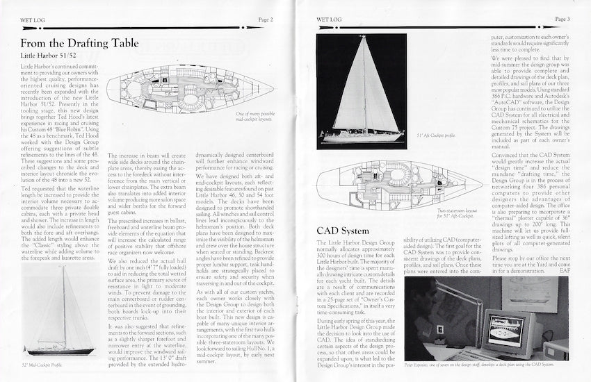 Hood / Little Harbor Wet Log Newsletter - Fall 1990