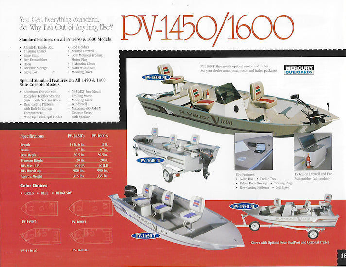 Playbuoy 1997 Pontoon Brochure
