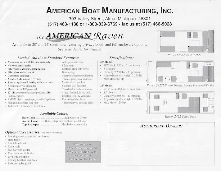 American Raven Brochure