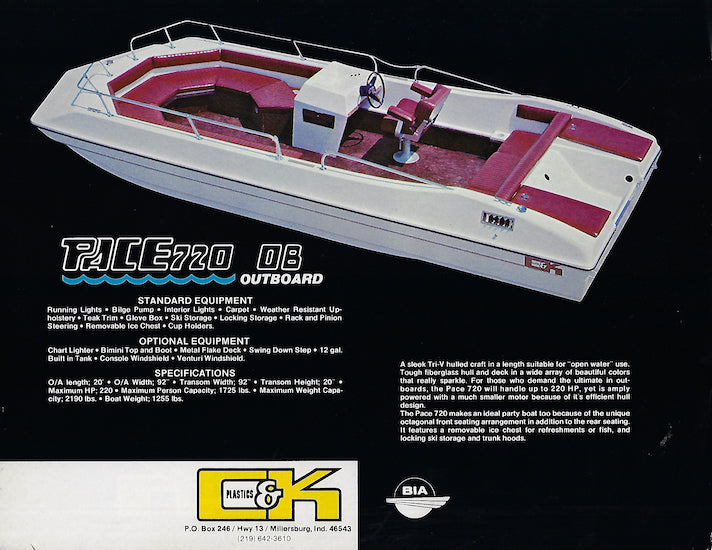 C&K Pace 720 Brochure