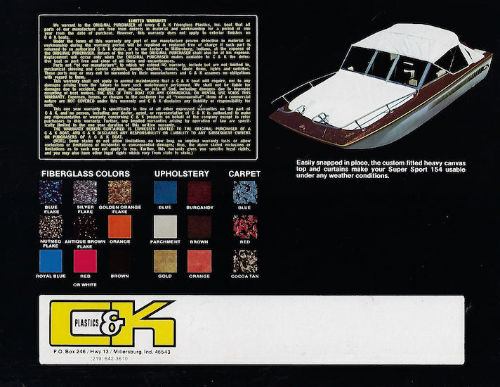 C&K Super Sport 154 Brochure
