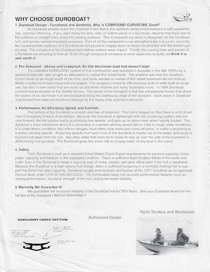 Duroboat 2006 Brochure