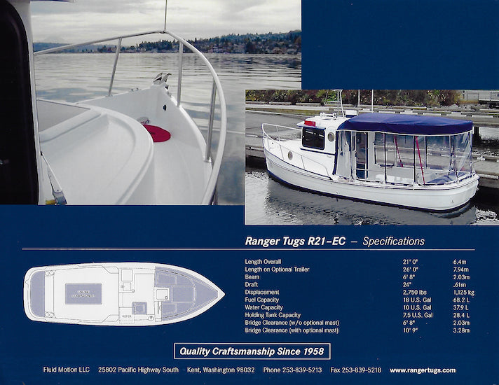 Ranger R-21 / R21 Tug Brochure