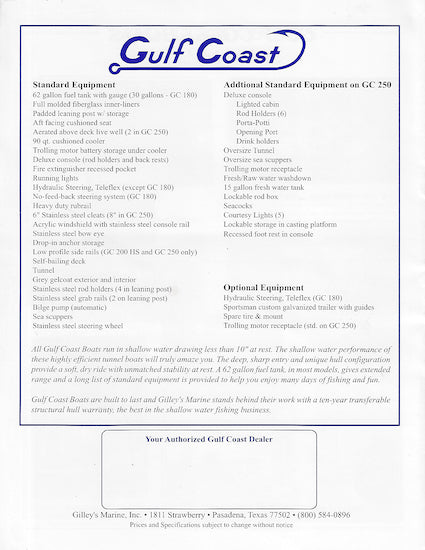 Gulf Coast Brochure