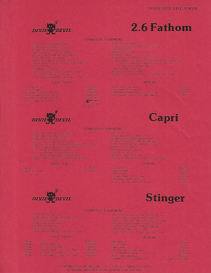Dixie Devil Brochure