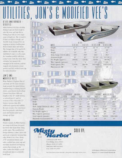 Misty Harbor 1997 Fishing Brochure