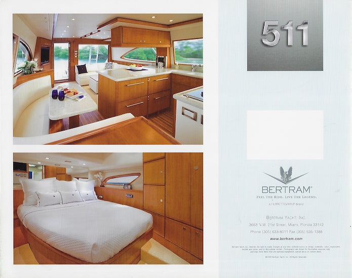 Bertram 511 Convertible Brochure