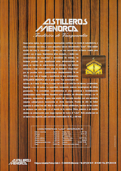 Menorquin 45 Brochure