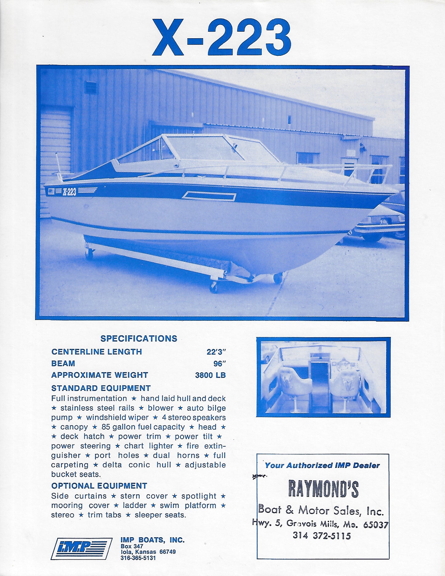 IMP X-223 Launch Flyer