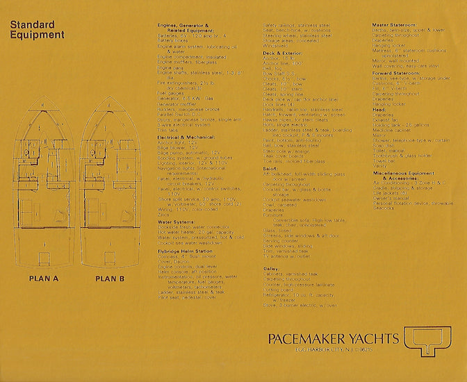Pacemaker SF36 Sport Fisherman Specification Brochure