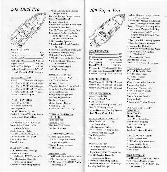 Procraft 1997 Dealer Salesbook Brochure