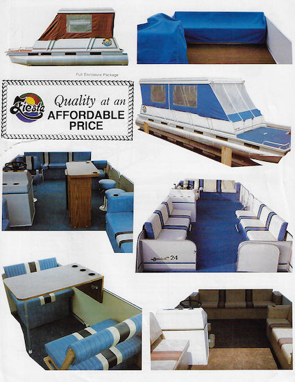 Fiesta 1986 Pontoon Boat Brochure