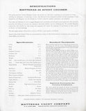 Hatteras 34 Convertible Specification Brochure