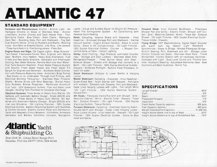 Atlantic 47 Brochure