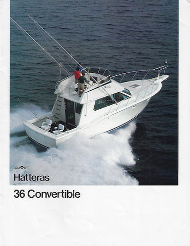 Hatteras 36 Convertible Brochure