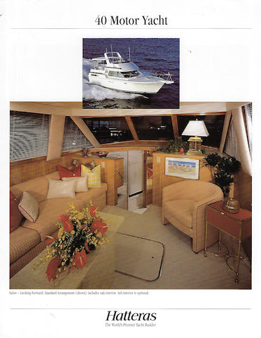 Hatteras 40 Motor Yacht Brochure