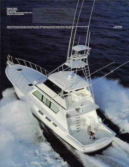 Hatteras 65 Convertible Brochure