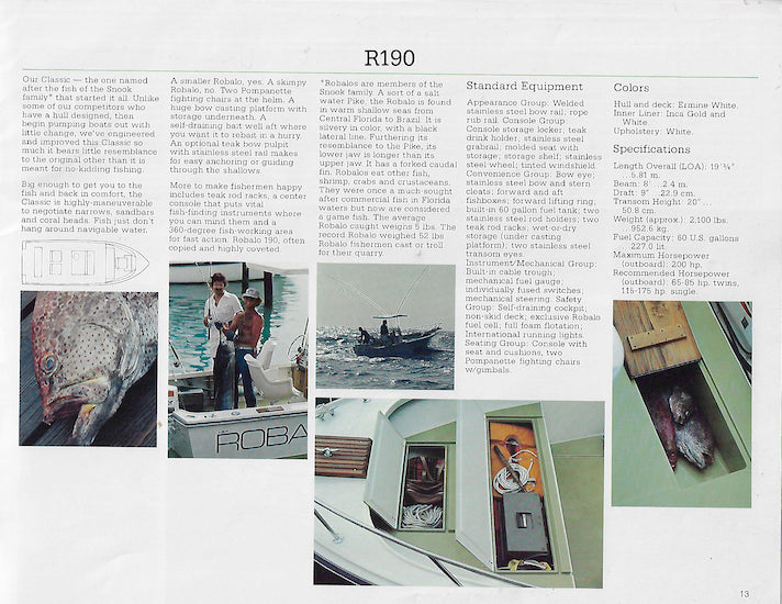 Robalo 1977 Brochure