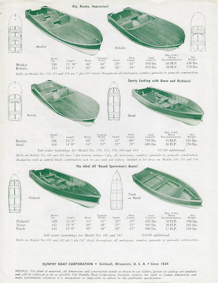 Dunphy 1957 Brochure