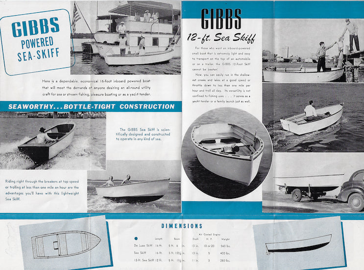 Gibbs 1947 Small Boats Brochure