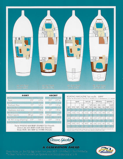 Ocean 44 Motor Yacht & 48 Cockpit Motor Yacht Brochure