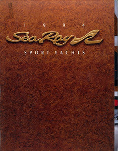 Sea Ray 1994 Sport Yachts Brochure