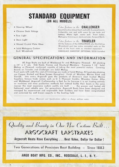 Argo Craft Brochure