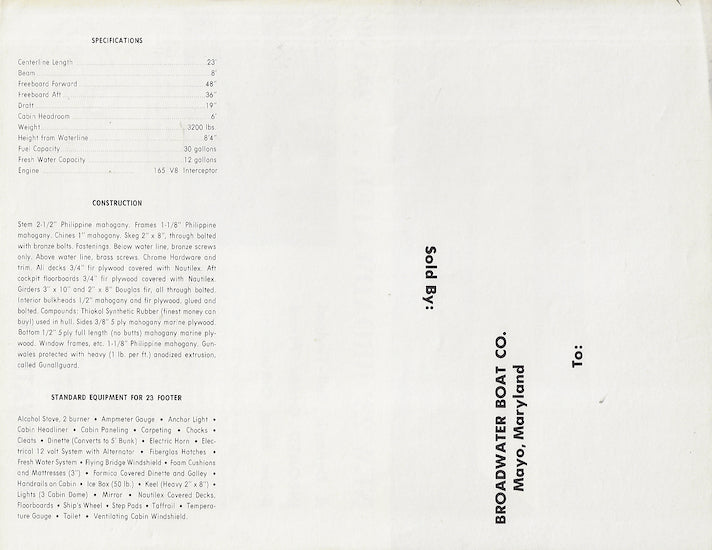 Broadwater 23 Brochure