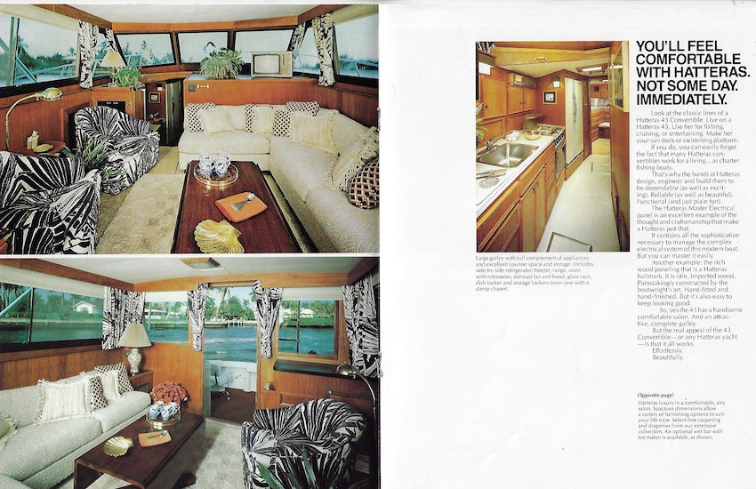 Hatteras 43 Convertible Brochure