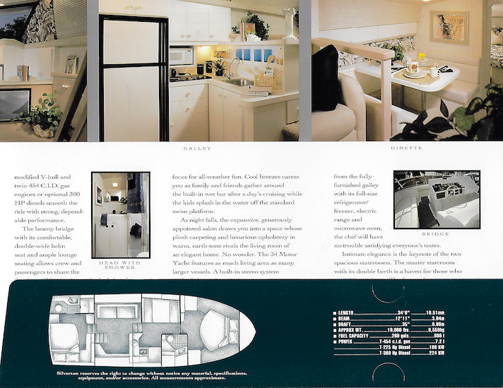 Silverton 34 Motor Yacht Brochure