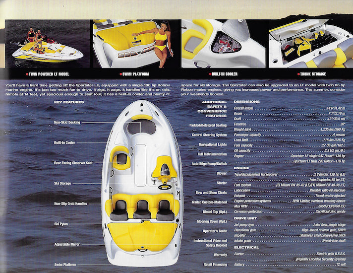 Sea Doo 2002 Sport Boats Brochure