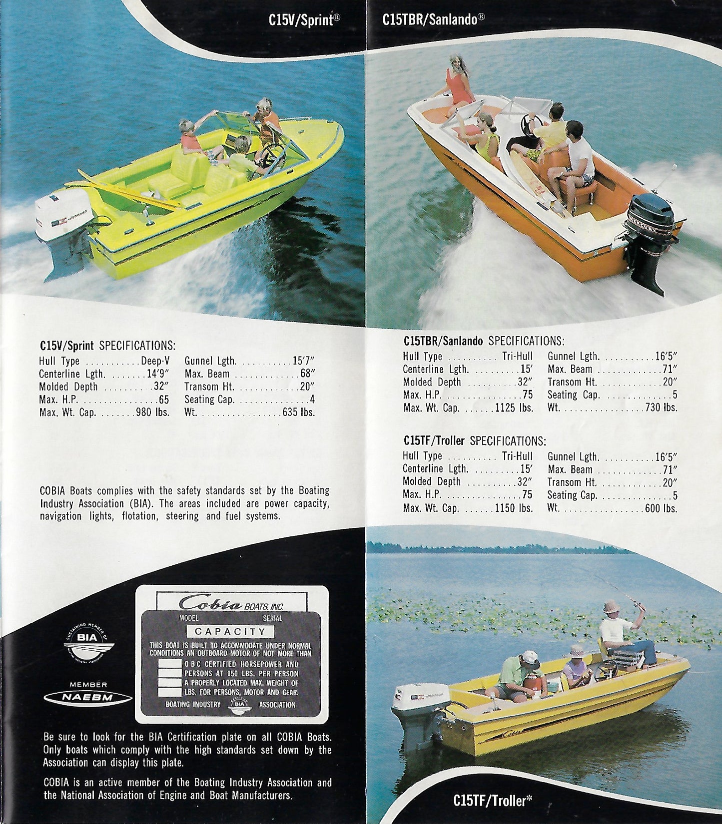 Cobia 1971 Full Line Brochure