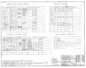 Columbia 39 Rigging Specifications Plan - Tall Rig