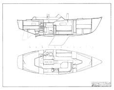 Coronado 35 Interior Arrangement Plan