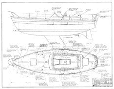 Coronado 35 Optional Deck Hardware Plan
