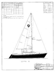 Columbia T23 Sail Plan