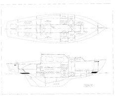 Columbia 26 Interior & Starboard Profile