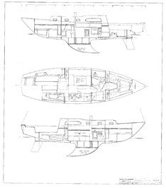 Columbia 36 Interior Arrangement Plan