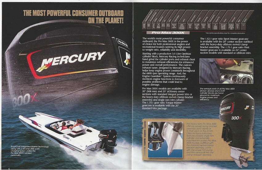 Mercury 2001 Racing Outboards Brochure