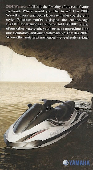 Yamaha 2002 Watercraft & Sport Boats Mini Brochure