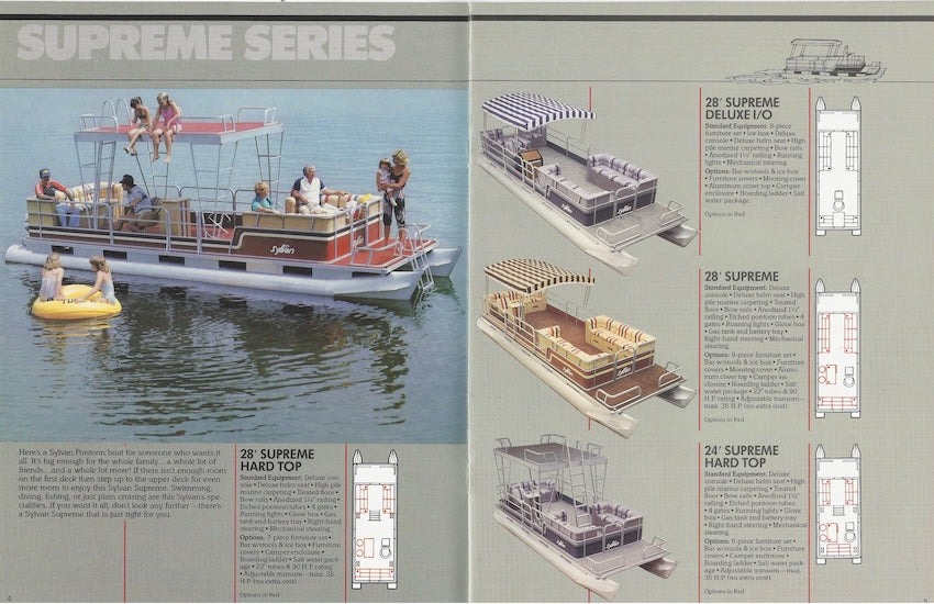 Sylvan 1985 Pontoon & Space Ships Brochure
