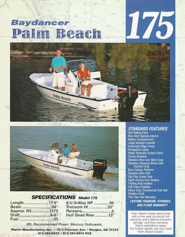 Palm Beach 175 Baydancer Brochure