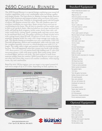 Glacier Bay 2690 Coastal Runner Brochure