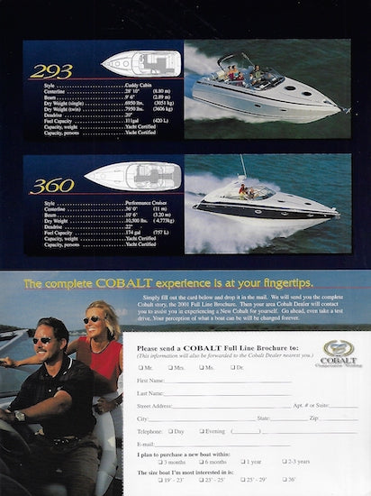 Cobalt 2001 Abbreviated Brochure