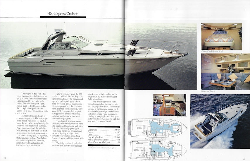 Sea Ray 1987 Sport Yachts Brochure